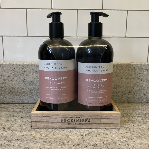 Pecksniff’s Aromatherapy Re-Covery Hand Wash & Lotion Set | Juniper & Patchouli - Picture 1 of 6